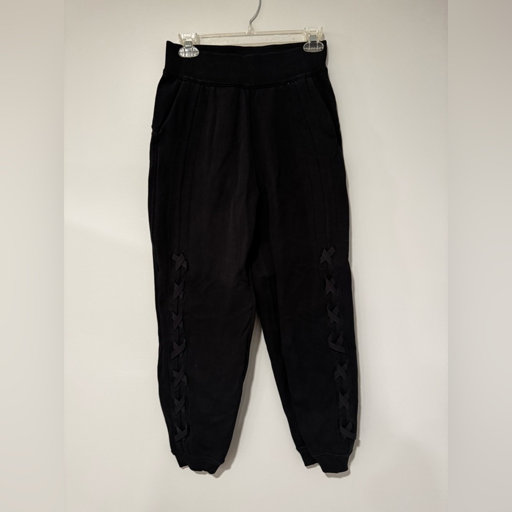 Lululemon Tie Side Jogger Black Size 4 Lace Up Side Legs